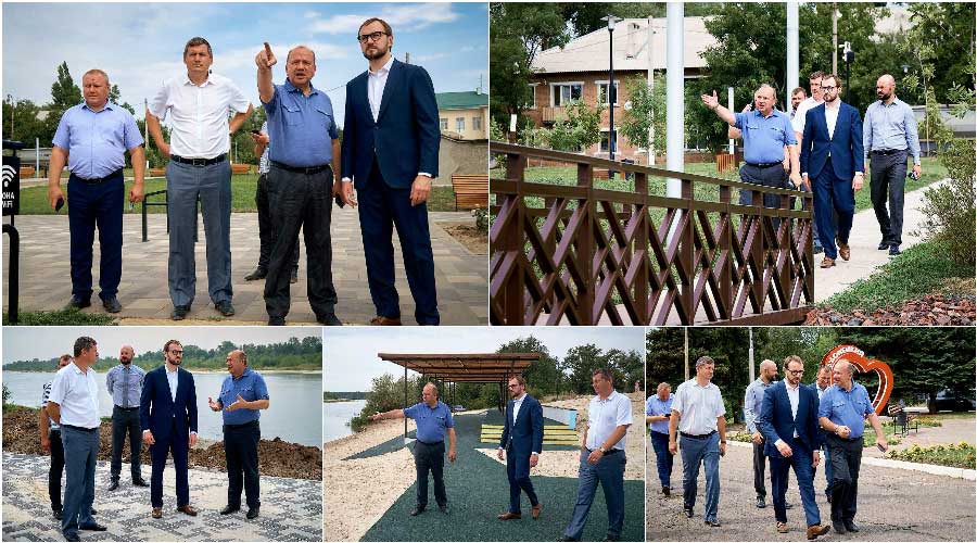 Министр ЖКХ Ростовской области Сергей Сизиков с рабочим визитом посетил Усть-Донецкий район.
