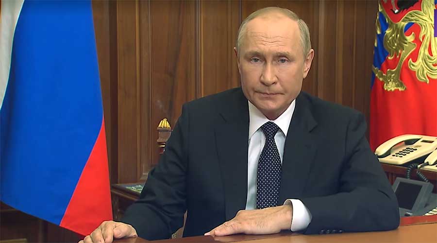 Владимир Путин заявил о проведении частичной мобилизации в РФ