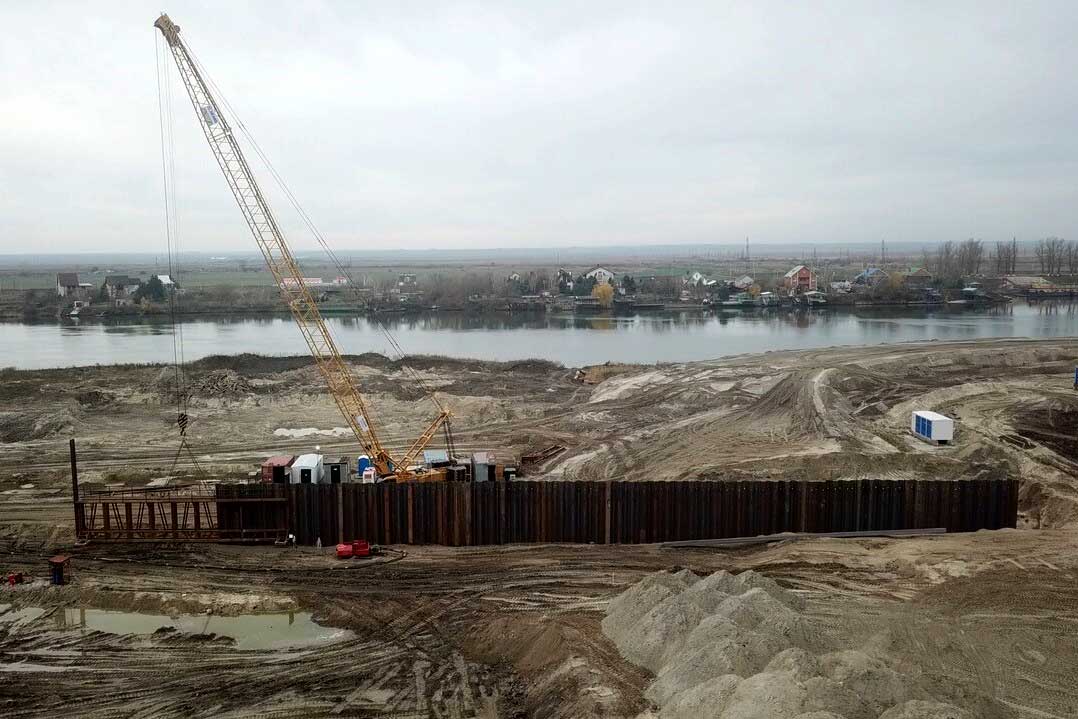 На Дону продолжается строительство Багаевского гидроузла